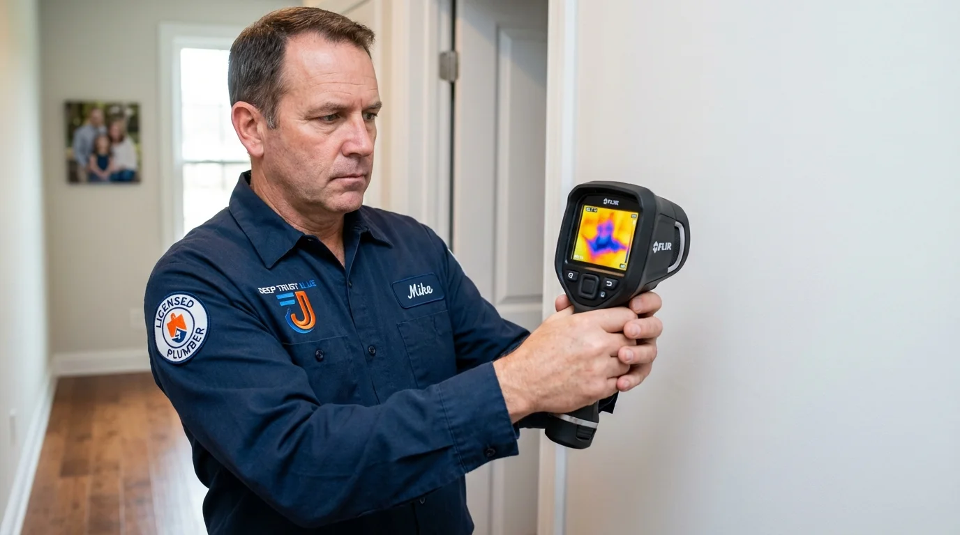 Thermal imaging leak detection by Johns Plumbing LLC in Cape Canaveral